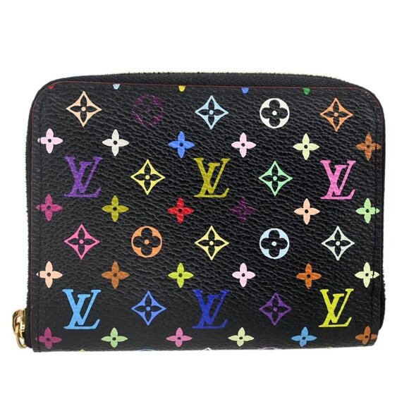 Louis Vuitton Black Multicolor Zippy Coin Purse Wallet M93740 TS1132 184668 - Picture 1 of 7